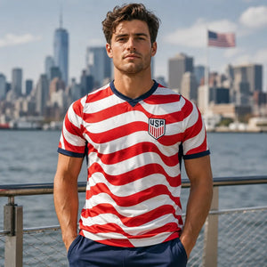 FIFA WK 2026 supportersshirt Verenigde Staten rood wit voetbalshirt voor heren