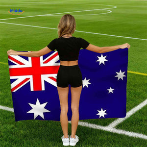 flagora cape australie vlag handdoek stijl supporter www.middo.nl
