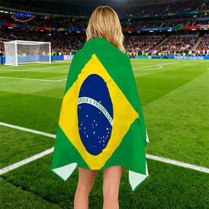 flagora cape brazilie vlag cape achteraanzicht supporter www.middo.nl
