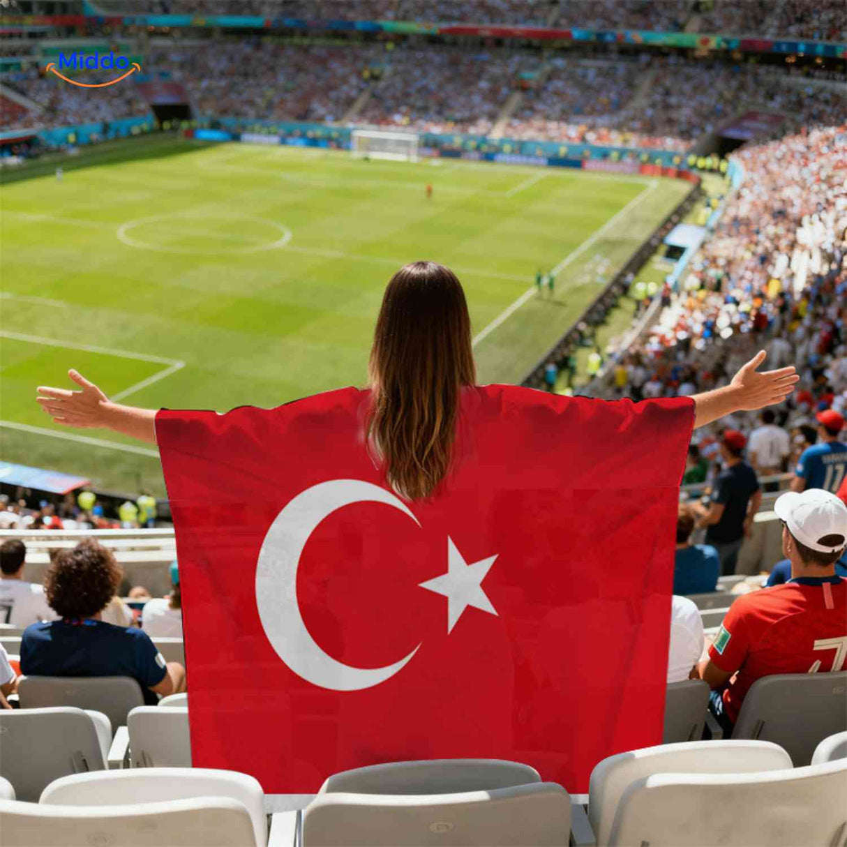 flagora cape turkije vlag cape stadion supporter www.middo.nl
