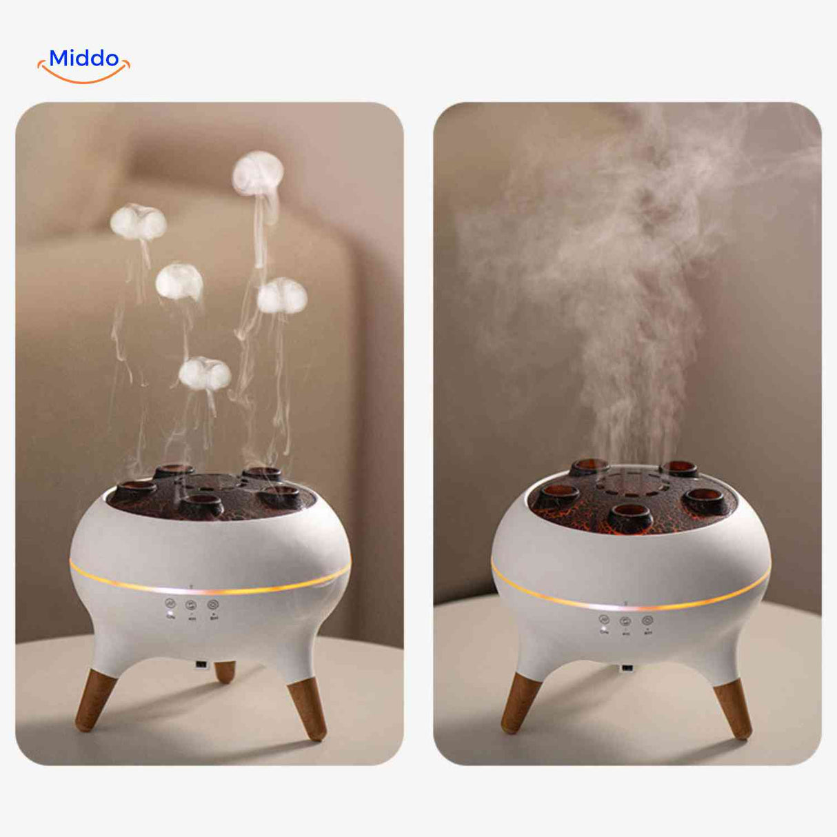 flamora diffuser dual modus stoom versus wolkeneffect www.middo.nl