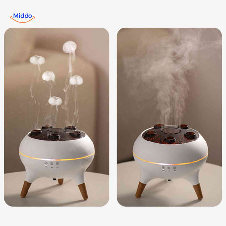 flamora diffuser dual modus stoom versus wolkeneffect www.middo.nl