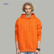 fleecora hoodie oranje hoodie model casual www.middo.nl