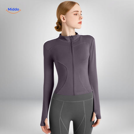 flexifit pro yoga jas paars comfort en stijl www.middo.nl