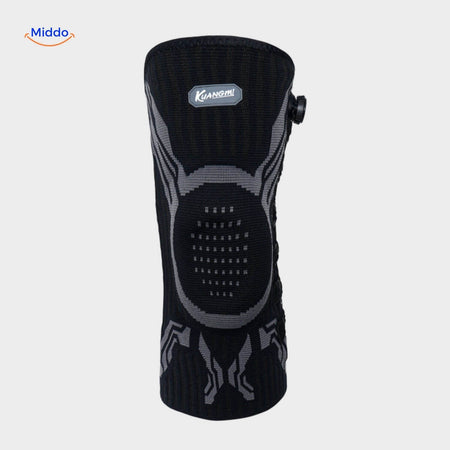 flexiguard kniebrace zwart met stabilisatie www.middo.nl