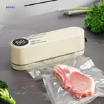 foodseal vacuumachine draadloos oplaadbaar en compact vacuumsealer voor vleesproducten www.middo.nl
