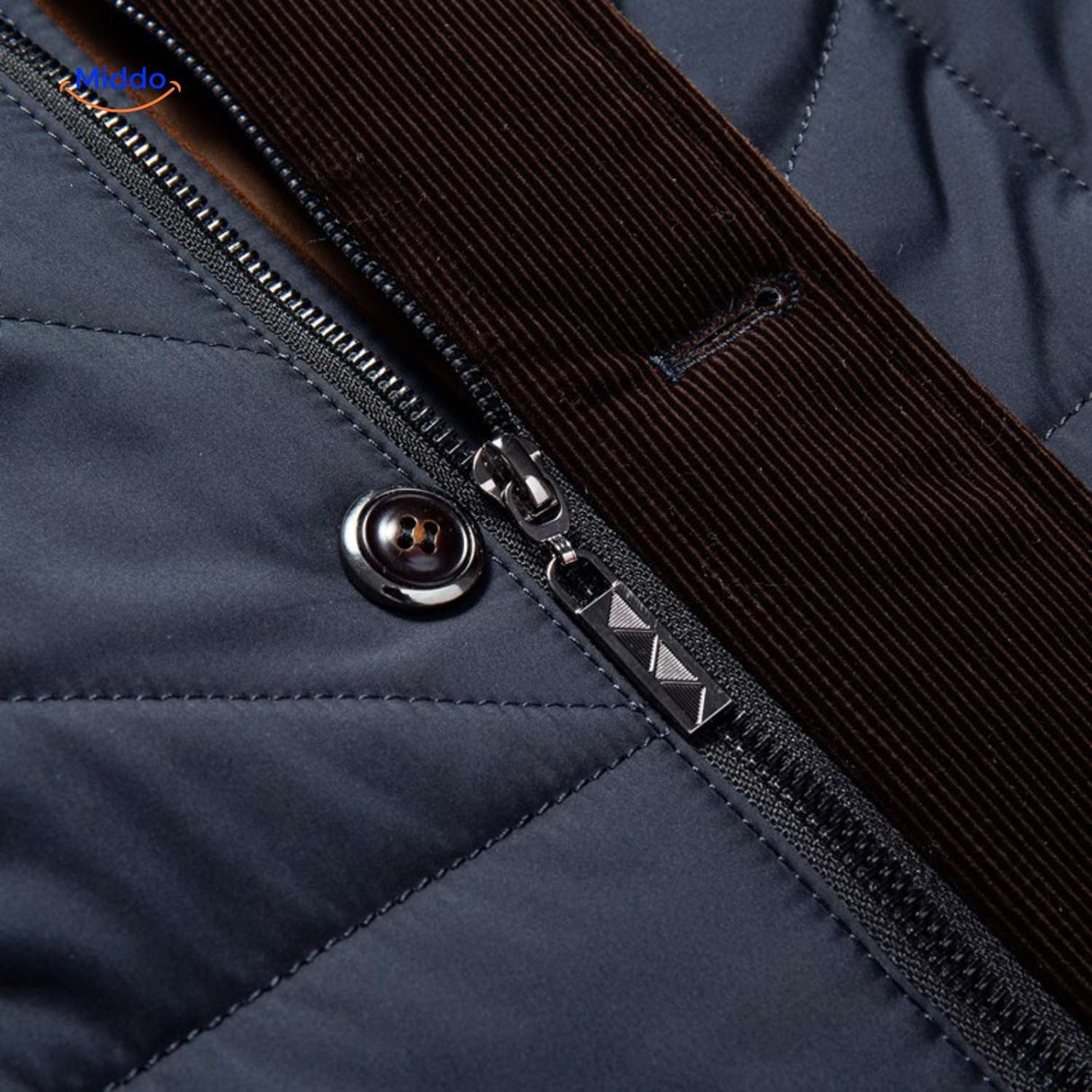 froston jas heren closeup rits en kraag detail www.middo.nl