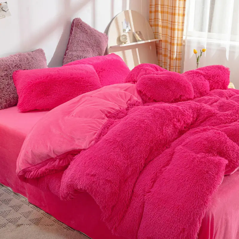 Teddy Fluffy Fleece Beddengoed Set | Warm & Extra Zacht