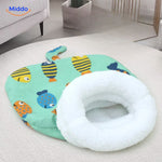 furhaven knusse kattenbed met kat binnen middo.nl