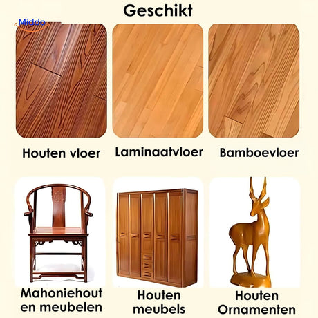 Voorbeelden van houten vloeren, laminaat, bamboe, meubels en houten decoratie