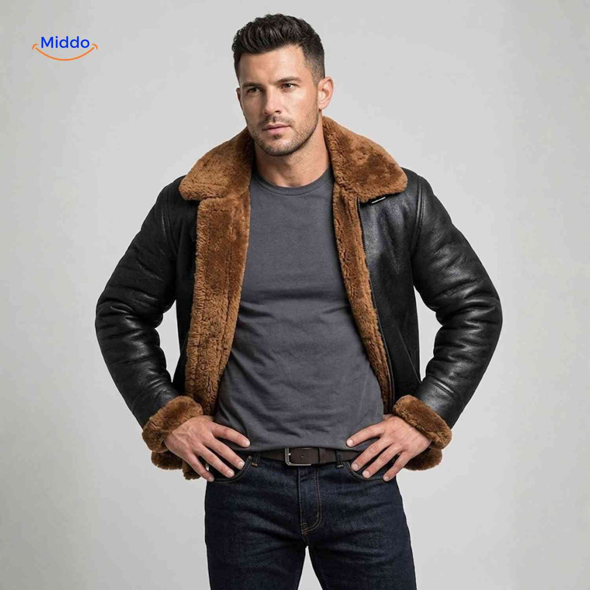 furvexo jas model dragen jas met brede kraag en voering www.middo.nl