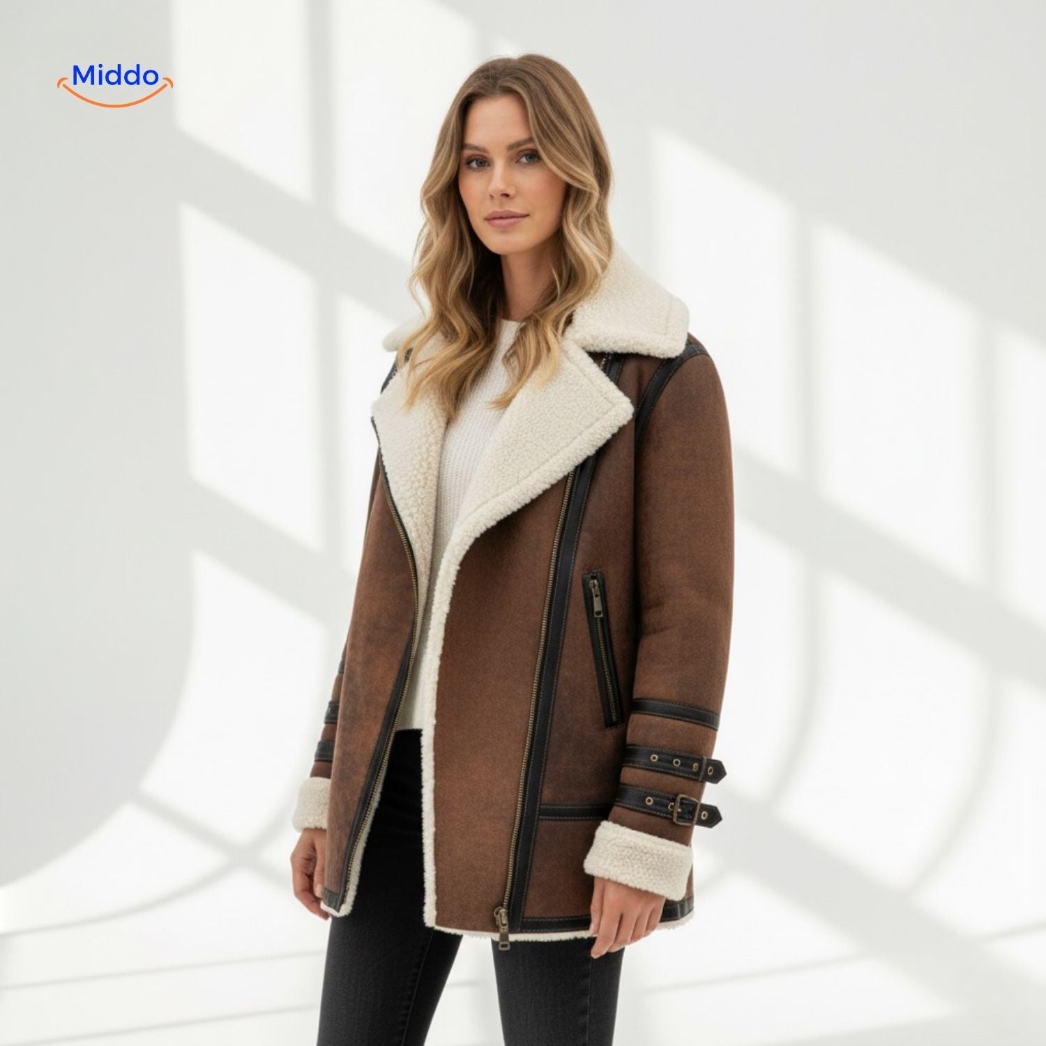 Furvia™ Jas | Warm imitatiebont, winddicht & stijlvol design