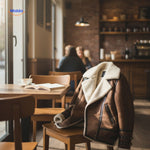 furvia jas op stoel gezellig cafe interieur www.middo.nl