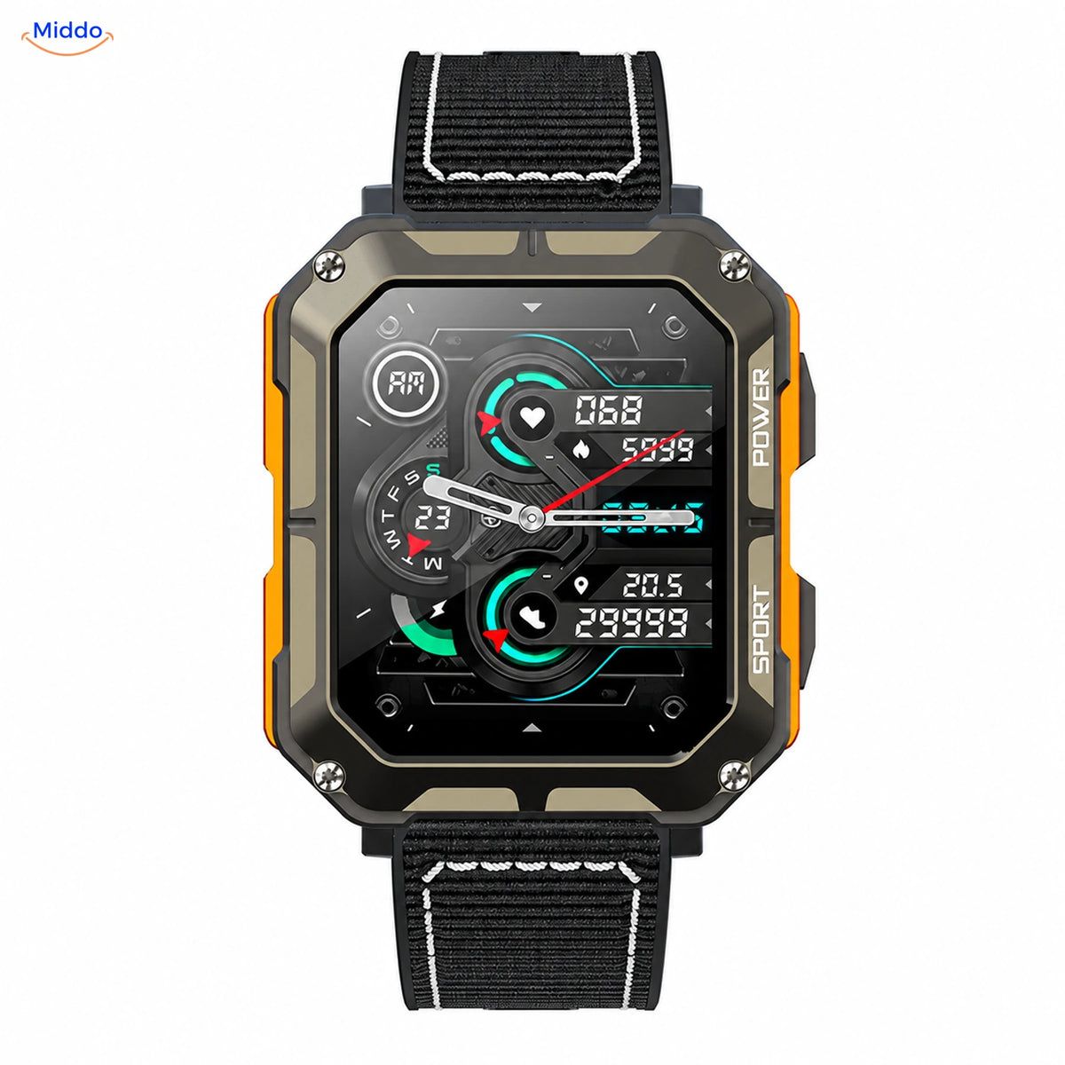 Galaxy Armor™ – Nylon zwart · Oranje