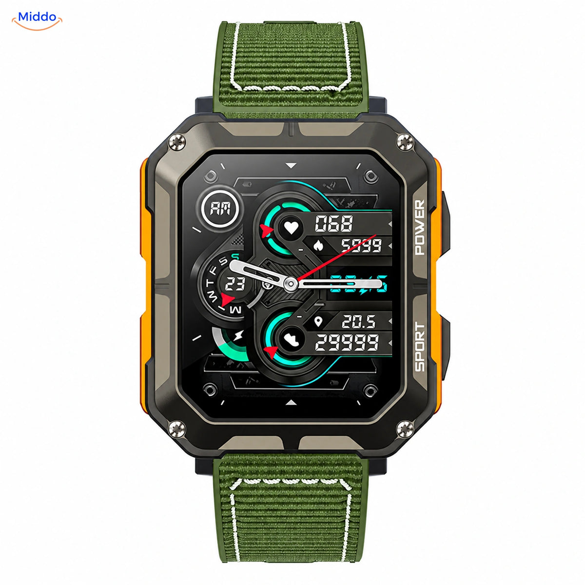 Galaxy Armor™ – Nylon groen · Oranje