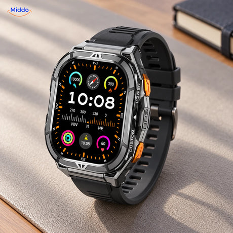 Helder AMOLED-scherm en robuuste kast van de zwarte Galaxy Armor X5