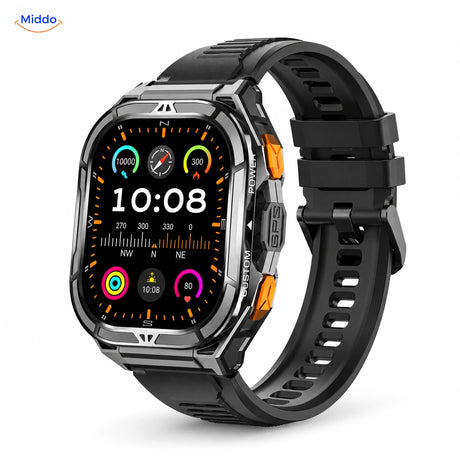 Galaxy Armor X5 met zwarte siliconen band
