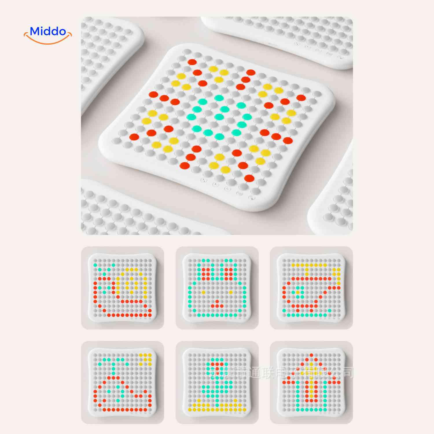 gobango spelcomputer creatief led matrix bord met meerdere kleurenpatronen www.middo.nl