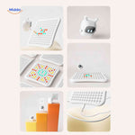 gobango spelcomputer interactief led matrix bord met kleurrijke patronen en robot www.middo.nl