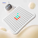 gobango spelcomputer wit led matrix speelgoed met kleurenpatronen en robotdesign www.middo.nl