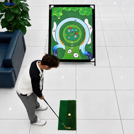 Binnen chippen richting het GolfMaster doeldoek