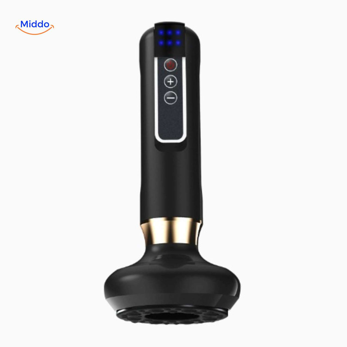 guashamax massager groene variant met verwarming en trilfunctie www.middo.nl