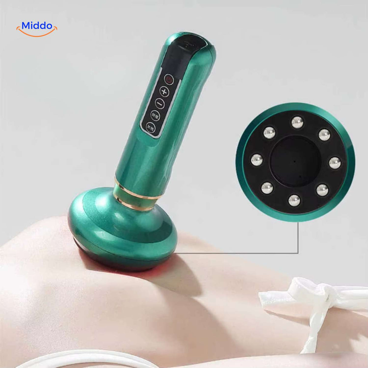 guashamax massager rolmassage met metaalkogels voor lichaamsverzorging www.middo.nl