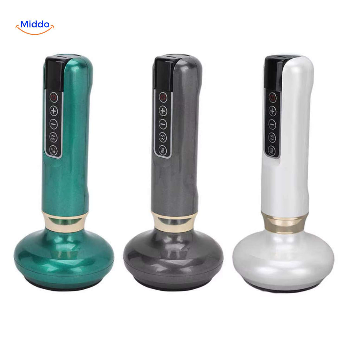 guashamax massager verkrijgbaar in drie kleuren draagbaar design www.middo.nl