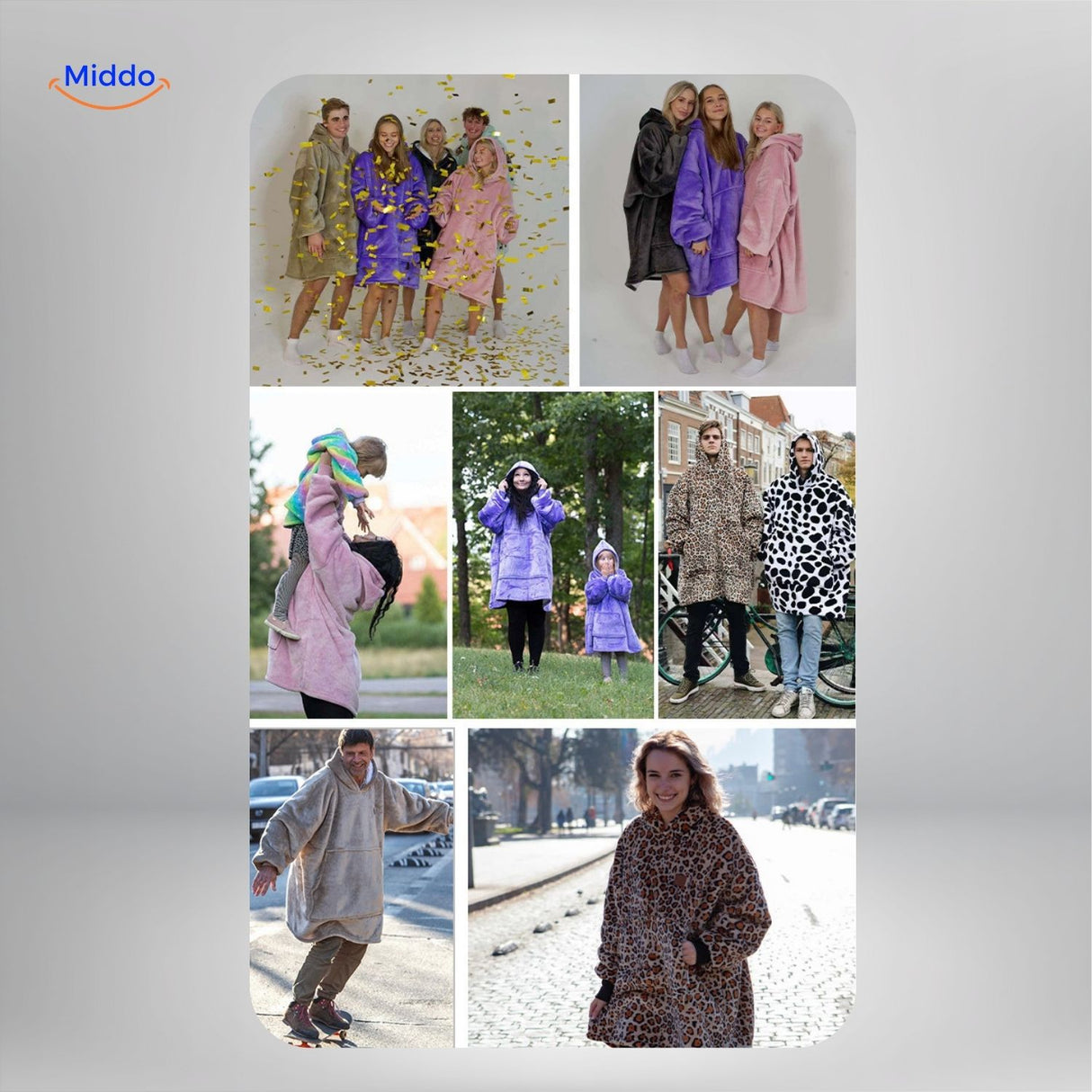 heatcozy plus groepsfoto met meerdere kleuren middo