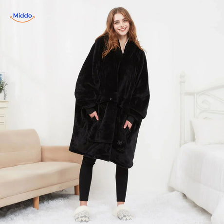 heatcozy plus zwarte outfit met knusse pasvorm middo