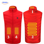 heatguard verwarmde bodywarmer 4 warmtezones camouflage middo.nl