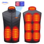 heatguard verwarmde bodywarmer 4 warmtezones middo.nl
