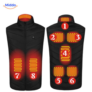 heatguard verwarmde bodywarmer alle kleuren vuurachtergrond middo.nl