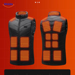 heatguard verwarmde bodywarmer blauw met warmtezones middo.nl