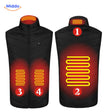 heatguard verwarmde bodywarmer camouflage met warmtezones middo.nl