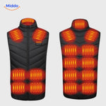 heatguard verwarmde bodywarmer ultieme warmte verdeling middo.nl