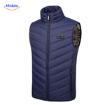 heatguard verwarmde bodywarmer zwart met rugverwarming middo.nl