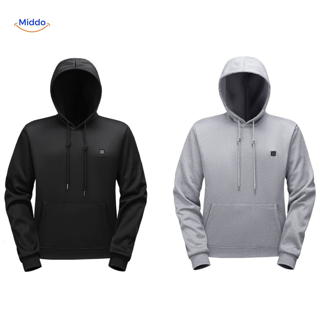 heatpro hoodie grijs minimalistisch design
