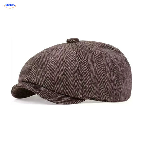 Heritage Eight flat cap, Khaki