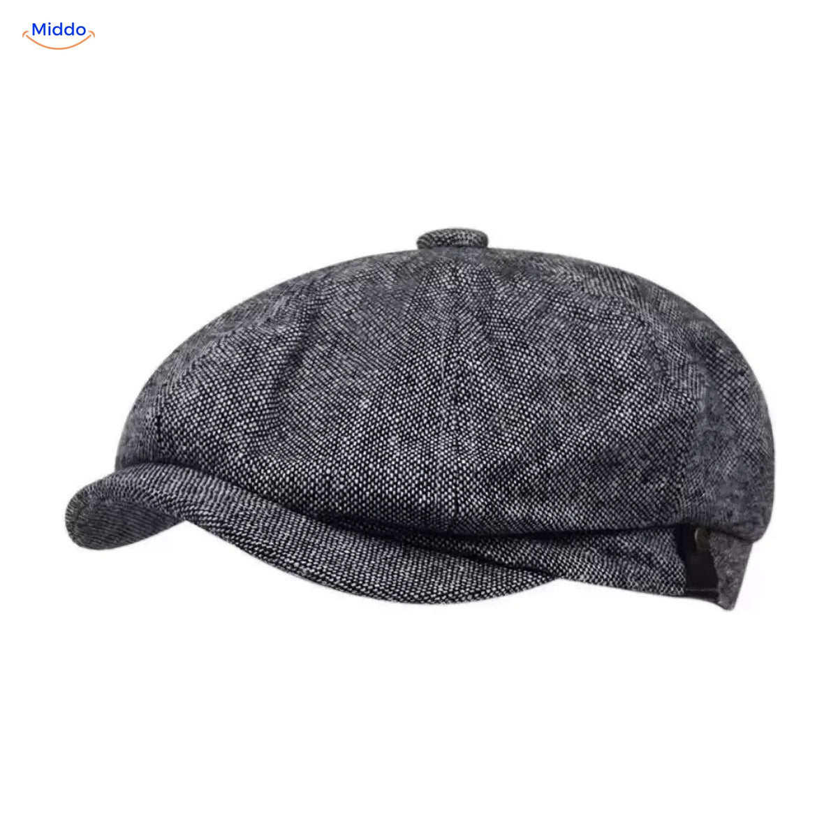 Heritage Eight flat cap, Kleine ruit grijs