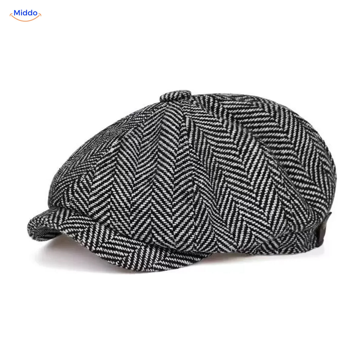 Heritage Eight flat cap, Keper grijs