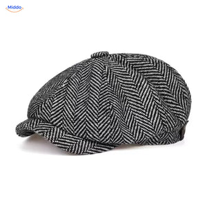 Heritage Eight flat cap, Keper grijs
