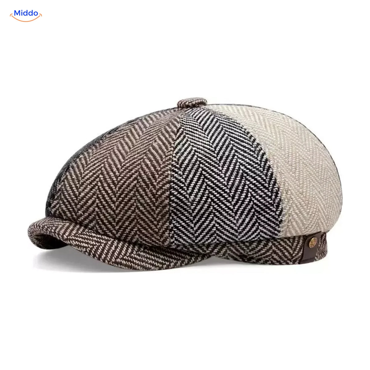Heritage Eight flat cap, Keper kleurblok