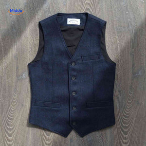 herringlux vest blauw voorzijdewww.middo.nl