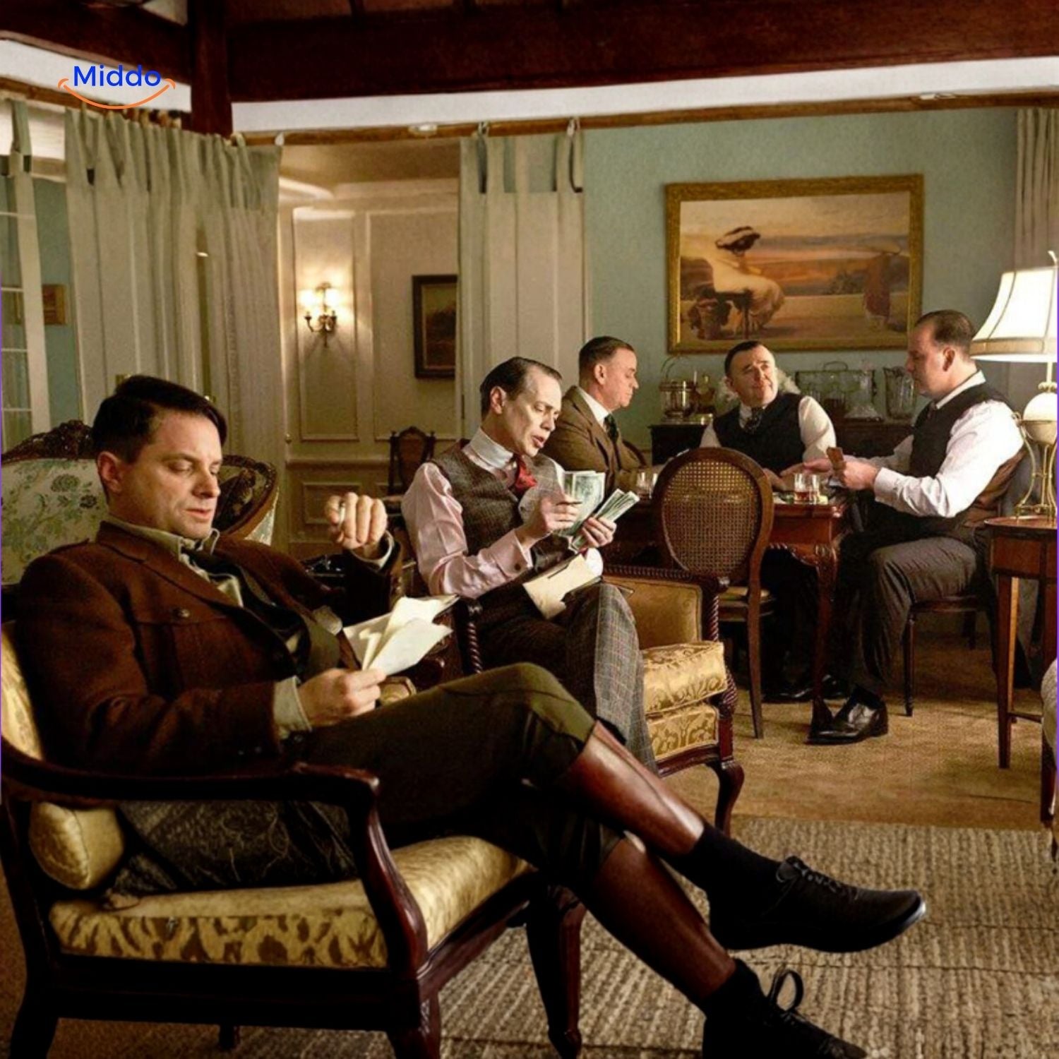 herringlux vest mobsters in elegant roomwww.middo.nl