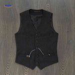 herringlux vest zwart met kettingwww.middo.nl