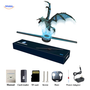 Hologlide™ 3d Holografische Waaier Supergroot Weergave