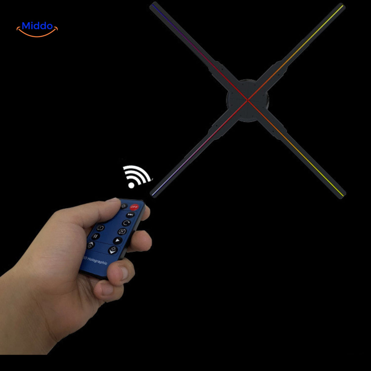 Hologlide™ 3d Holografische Ventilator In Donkere Kamer