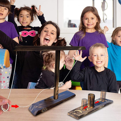 Kinderen spelen houten Ring Toss Drinkspel