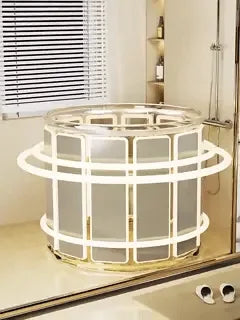 HydroFold Badkuip luxe transparant goud badkamer interieur www.middo.nl